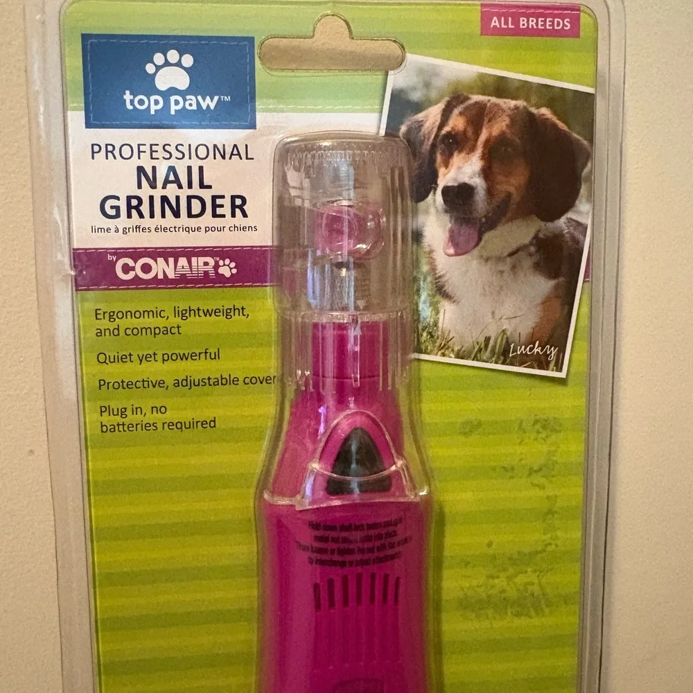 CONAIR Top Paw Nail Grinder - Bright Pink nwt $35